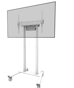  Neomounts Floor stand | FL55-875WH1 TV trolley | Adjustable Height | 55-100  | Maximum weight (capacity) 110 kg | White  Hover