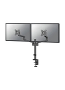  Neomounts NEXT Lite DS60-425BL2 Dual monitor arm - 17-27 - 0-8 kg/screen - space saving T-Rex model - 100% plastic-free packaging - black