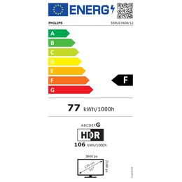 Televizors Philips LED TV | 55PUS7609/12 | 55 | Smart TV | Titan OS | 4K UHD | Anthracite Gray