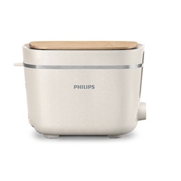 Tosteris Philips | Toaster | HD2640/10 Eco Conscious Edition | Power 830 W | Number of slots 2 | Housing material 100% Bio-based plastic | Silk White Matt