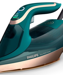  Philips | DST8030/70 Azur | Steam Iron | 3000 W | Water tank capacity 350 ml | Continuous steam 70 g/min | Green  Hover