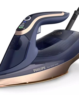  Philips | DST8050/20 Azur | Steam Iron | 3000 W | Water tank capacity 350 ml | Continuous steam 85 g/min | Steam boost performance  g/min | Blue  Hover
