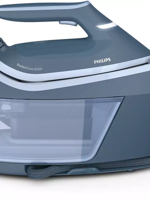  Philips | Ironing System | PSG6042/20 PerfectCare 6000 Series | 2400 W | 1.8 L | 8 bar | Auto power off | Vertical steam function | Calc-clean function | Blue  Hover