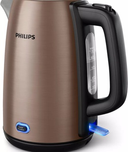 Tējkanna Philips | Kettle | HD9355/92 Viva Collection | Electric | 1740-2060 W | 1.7 L | Stainless steel | 360° rotational base | Copper  Hover