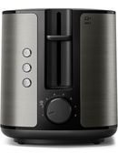 Tosteris Philips Toaster | HD2651/80 Viva Collection | Power 1050 W | Number of slots 2 | Housing material Metal | Black