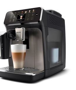  Coffee Maker | EP4449/70	4400 Series | Pump pressure 15 bar | Built-in milk frother | Fully Automatic | 1500 W | Black  Hover