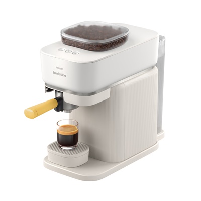  Philips Coffee maker | BAR300/03 Baristina | Pump pressure 16 bar | Semi-automatic | 122.8 W | White