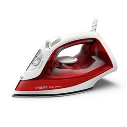  Philips Steam Iron | DST2010/40 2000 Series | Steam Iron | 2000 W | Water tank capacity 250 ml | Continuous steam 25 g/min | Steam boost performance 100 g/min | Red