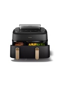  Philips Dual Steam Air Fryer | NA552/00 5000 Series | Power 2750 W | Capacity 9 L | RapidAir Plus | Black Hover