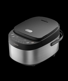 Multivāres katls Philips Mini rice cooker | HD3093/80 3000 series | 600 W | 0.85 L | Number of programs 8 | Black/Stainless Steel  Hover