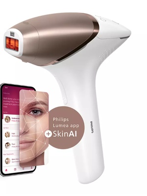 Epilātors Philips | IPL Hair remover with SenseIQ | BRI973/00 | Bulb lifetime (flashes) 450.000 | Number of power levels 5 | White/Rose Gold  Hover