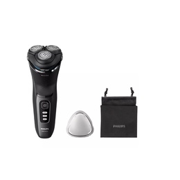  Philips Shaver | S3244/12 | Operating time (max) 60 min | Wet & Dry | Lithium Ion | Black