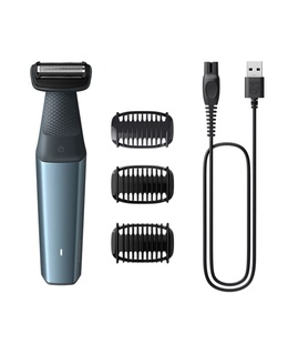  Philips | Hair clipper for body | BG3027/05 | Cordless | Wet & Dry | Number of length steps 3 | Blue/Black  Hover