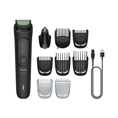  Philips All-in-One Hair Trimmer | MG3945/15 3000 Series | Cordless | Number of length steps 12 | Black