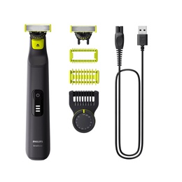  Philips Face and Body Shaver | QP6542/15 OneBlade Pro 360 | Operating time (max) 90 min | Wet & Dry | Lithium Ion | Black