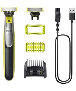  Philips | Shaver | QP2834/23 OneBlade 360 | Cordless | Wet & Dry | Lime green/Charcoal grey  Hover