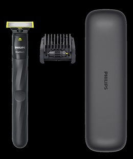  Philips | Shaver | OneBlade QP1424/65 | Operating time (max) 30 min | Wet & Dry | NiMH | Charcoal Grey  Hover