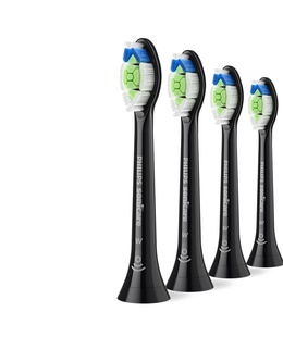 Philips Replacement brush heads | HX6064/88 Sonicare Optimal White | Heads | For adults | Number of brush heads included 4 | Black  Hover
