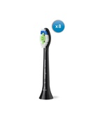 Birste Philips Replacement brush heads | HX6068/88 Sonicare Optimal White | Heads | For adults | Number of brush heads included 8 | Black