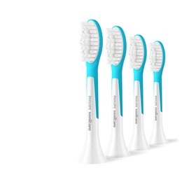 Birste Philips Replacement brush heads | HX6044/90 Sonicare For Kids7+ | Heads | For kids | Number of brush heads included 4 | White/Blue