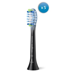 Birste Philips | Toothbrush Heads | HX9045/88 Sonicare Premium Plaque Defence | Heads | For adults | Number of brush heads included 5 | Black  Hover