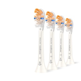 Philips Replacement brush heads | HX9094/87 Sonicare Premium All-in-One | Heads | For adults | Number of brush heads included 4 | White