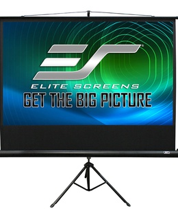  Elite Screens | Portable Tripod Screen | T100UWH | Diagonal 100  | 16:9 | Black  Hover