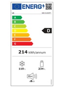  LG Refrigerator GBV3100DPY Energy efficiency class D
