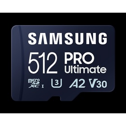  Samsung MicroSD Card with Card Reader PRO Ultimate 512 GB