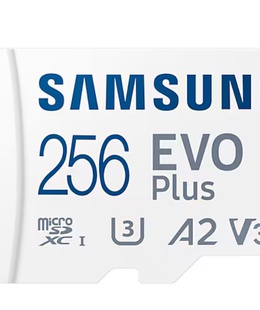  Samsung | MicroSD Card | EVO Plus | 256 GB | microSDXC Memory Card | Flash memory class U3  Hover
