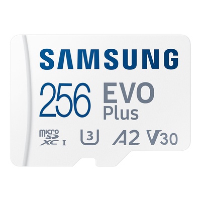  Samsung | MicroSD Card | EVO Plus | 256 GB | microSDXC Memory Card | Flash memory class U3