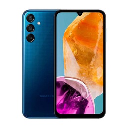 Telefons Samsung Galaxy M15 (M156) | Dark Blue | 6.5  | Super AMOLED | 1080 x 2340 pixels | Mediatek | Dimensity 6100+ (6 nm) | Internal RAM 4 GB | 128 GB | microSDXC | Dual SIM | Nano-SIM | 4G | 5G | Main camera resolution 50+5+2 MP | Secondary camera resolution 13 MP | Android | 14 | 6000 mAh