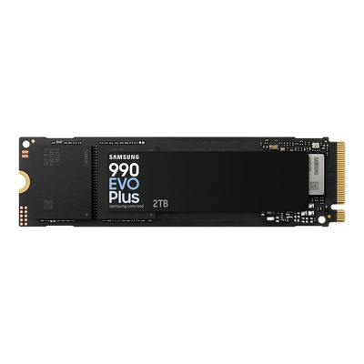  Samsung SSD | 990 EVO Plus | 2000 GB | SSD form factor M.2 2280 | Solid-state drive interface NVMe | Read speed 7250 MB/s | Write speed 6300 MB/s