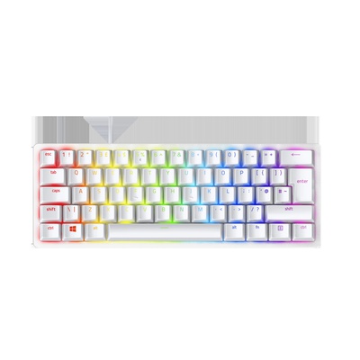 Tastatūra Razer | Optical Gaming Keyboard | Huntsman Mini 60% | Gaming keyboard | Wired | RGB LED light | RU | Mercury | USB-C | Red Switch