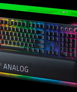 Tastatūra Razer Huntsman V2 Gaming keyboard Optical Analog Switch RGB LED light US Wired  Hover