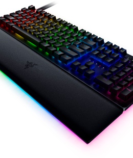 Tastatūra Razer | Huntsman V2 Optical Gaming Keyboard | Gaming Keyboard | Wired | RGB LED light | US | Black | Numeric keypad | Linear Red Switch  Hover