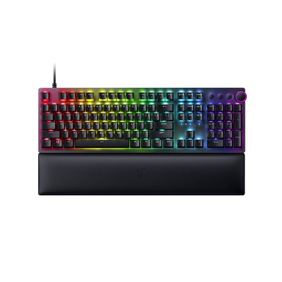 Tastatūra Razer | Huntsman V2 Optical Gaming Keyboard | Gaming keyboard | Wired | RGB LED light | NORD | Black | Numeric keypad | Clicky Purple Switch