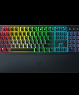 Tastatūra Razer | Ornata V3 | Black | Gaming Keyboard | Wired | RGB LED light | US | Mecha-Membrane  Hover