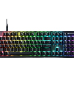 Tastatūra Razer Deathstalker V2 Gaming keyboard Multi-functional media button and media roller; Fully programmable keys with on-the-fly macro recording; N-key roll over RGB LED light NORD Wired  Hover