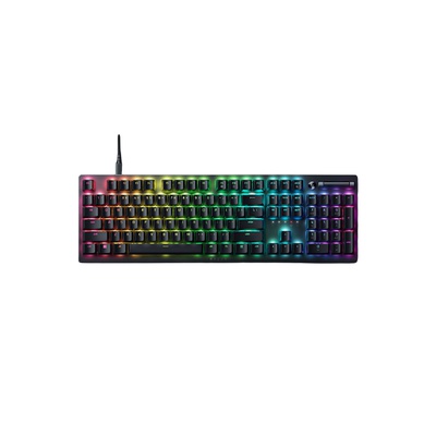 Tastatūra Razer Deathstalker V2 Gaming keyboard Multi-functional media button and media roller; Fully programmable keys with on-the-fly macro recording; N-key roll over RGB LED light NORD Wired
