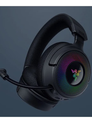 Austiņas Razer Gaming Headset | Kraken V4 | Wireless/Wired | Over-Ear | Microphone | Black  Hover