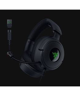 Austiņas Razer Gaming Headset | Kraken V4 X | Wired | Over-Ear | Microphone | Black  Hover