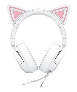 Austiņas Razer Gaming Headset | Kraken Kitty V3 X | Wired | Over-Ear | Microphone | White  Hover