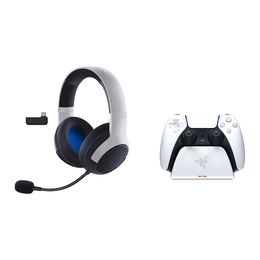 Austiņas Razer Gaming Headset for Xbox & Razer Charging Stand Kaira Wireless Over-Ear Microphone White