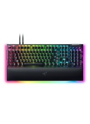 Tastatūra Razer | Mechanical Gaming Keyboard | BlackWidow V4 Pro | Gaming Keyboard | RGB LED light | US | Wired | Black | Numeric keypad | Green Switches