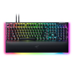 Tastatūra Razer | Mechanical Gaming Keyboard | BlackWidow V4 Pro | Gaming Keyboard | Wired | RGB LED light | US | Black | Numeric keypad | Yellow Switches