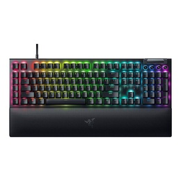 Tastatūra Razer | Mechanical Gaming Keyboard | BlackWidow V4 | Black | Mechanical Gaming Keyboard | Wired | Nordic | N/A g | Green Mechanical Switches (Clicky)