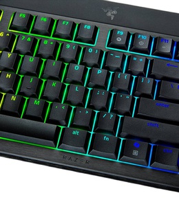 Tastatūra Razer | BlackWidow V4 Low-Profile Tenkeyless HyperSpeed | Keyboard | Wireless | US | Bluetooth | Black | Green Switch  Hover