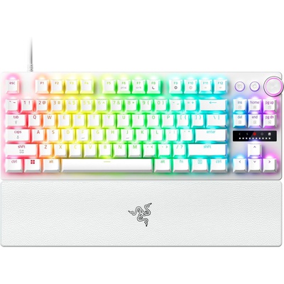 Tastatūra Razer Huntsman V3 Pro Tenkeyless 8KHz | Gaming keyboard | Wired | US | White | Razer Analog Optical Switch Gen-2