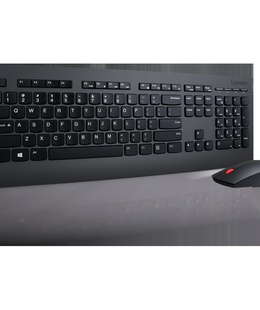 Pele Lenovo | Professional | Professional Wireless Keyboard and Mouse Combo - US English with Euro symbol | Keyboard and Mouse Set | Wireless | Mouse included | US | Black | US English | Numeric keypad | Wireless connection  Hover